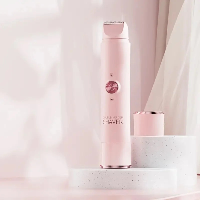 Depiladora Elétrica Feminina 2 em 1 – Suave, Sem Fios e Resistente à Água