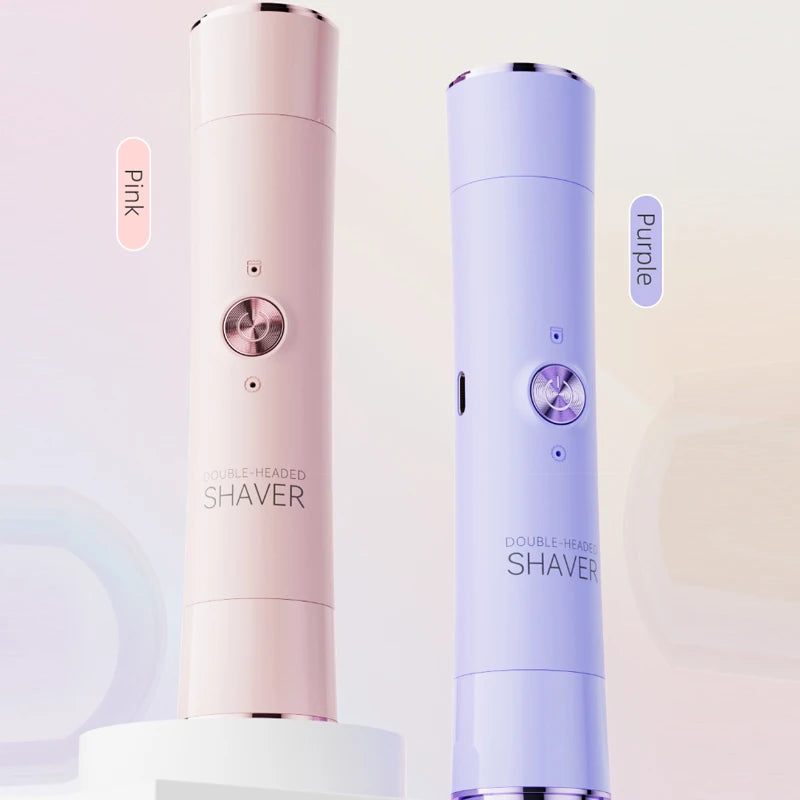 Depiladora Elétrica Feminina 2 em 1 – Suave, Sem Fios e Resistente à Água